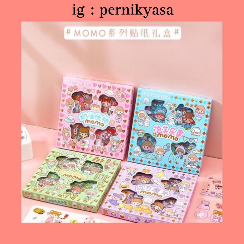

Stiker 2D 100 Lembar Sticker Momo Kartun Korea Lucu Anti Air | stiker momo murah lucu viral