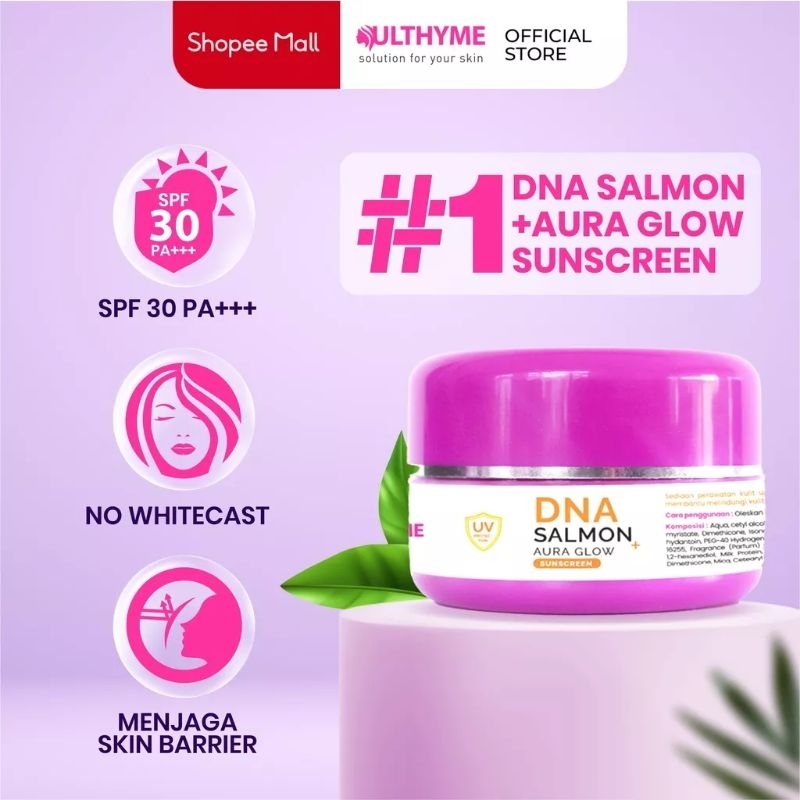 Ulthyme Skincare Sunscreen Aura Booster