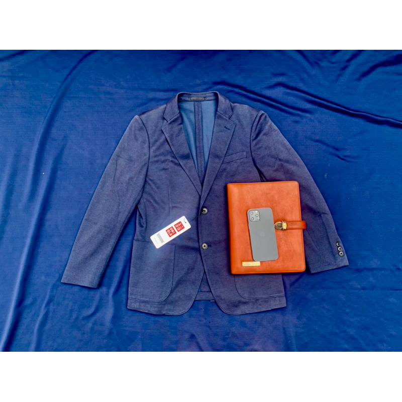 [HOT] UNIQLO Navy Smart Casual Comfort Blazer