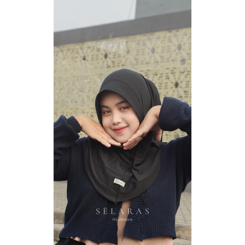 Bergo Jersey premium hijab sporty pendek