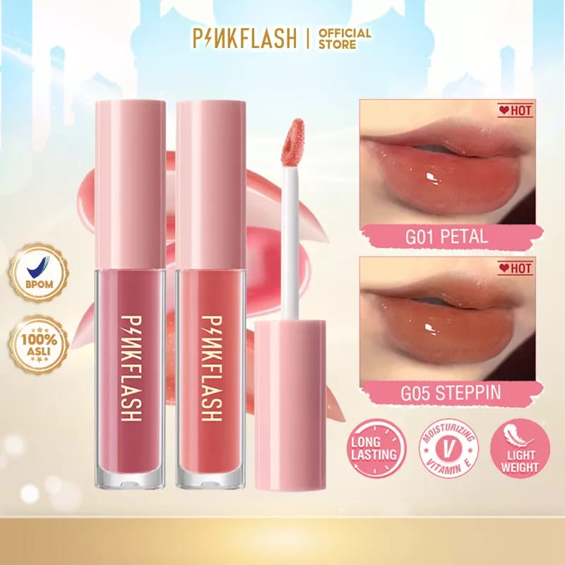 PINKFLASH OhMyPinkflash OhMyGloss High Shine Lip Gloss Lipstik / BB