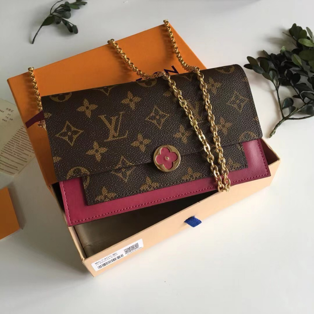 Original LV/Louis Vuitton New Women's Shoulder Bag, [With Gift Box] Louis Vuitton True Leather Flore