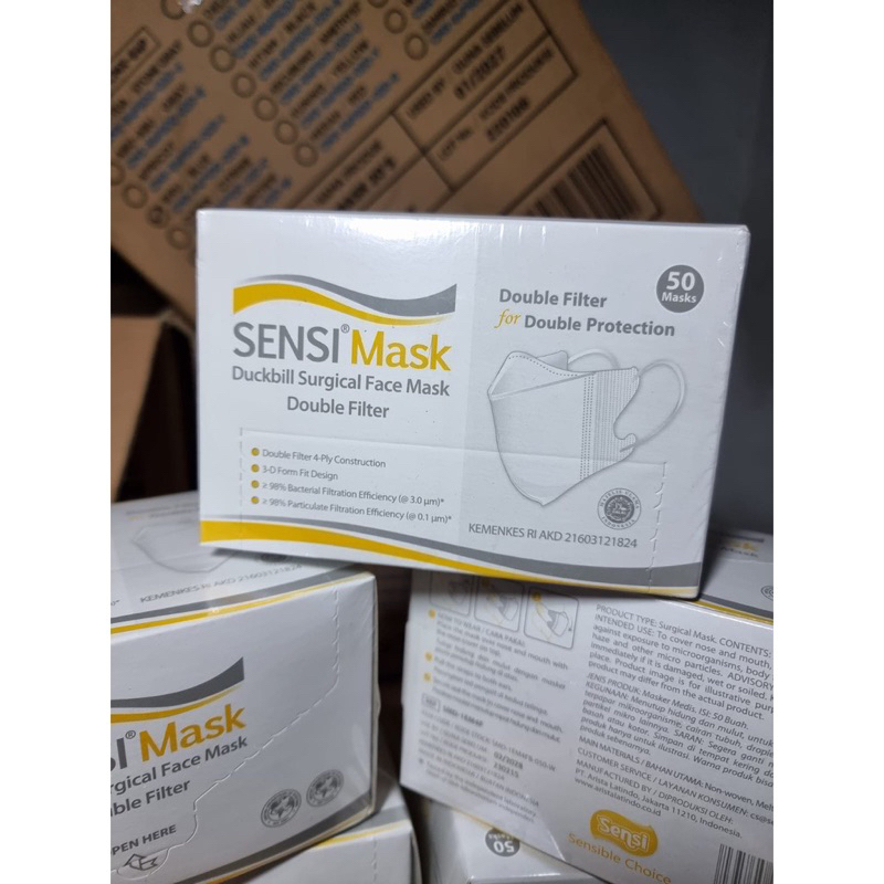 masker Sensi duckbill isi 50 pcs