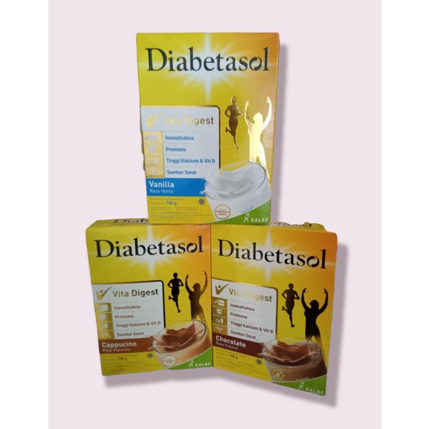 

Susu Diabetasol 170gr ( Susu Pengganti Makan Penyandang Diabetes )