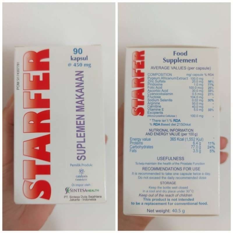 starfer kapsul ecer / vitamin kesuburan pria / vitamin program hamil