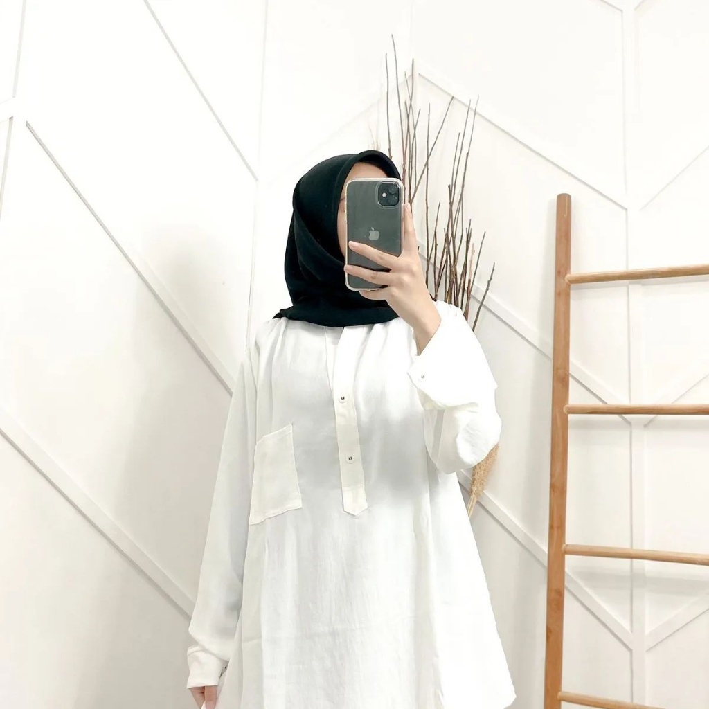 BLOUSE WANITA JOANA TOP BAHAN CRINKLE LD 108 CM PB 75 PT 56 BLOUSE OVERSIZE KEMEJA WANITA OVERSIZE ATASAN WANITA KOREAN STYLE BAJU BLOUSE WANITA TERBARU 2023