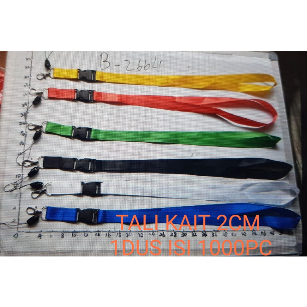 

TALI JADI STOPER 2 cm / Tali id card 2cm / Tali idcard /Tali lanyard / Gantungan nametag / bahan polister, stoper, cantelan