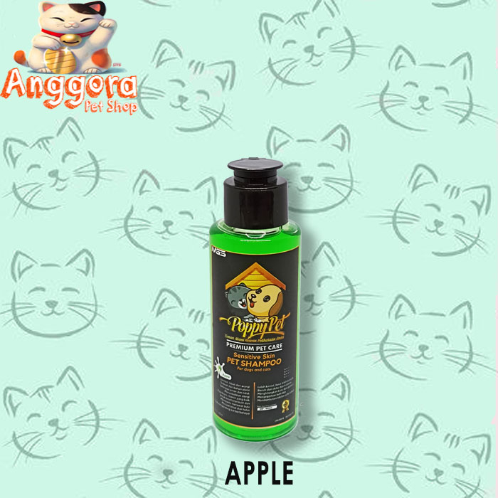 Shampoo Kucing &amp; Anjing POPPY PET Wangi Premium Pet care 100ml