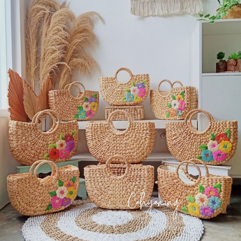 4. READY KIKAN BAG Tas Anyaman Enceng Gondok / Tas Anyaman / Tas Jogja