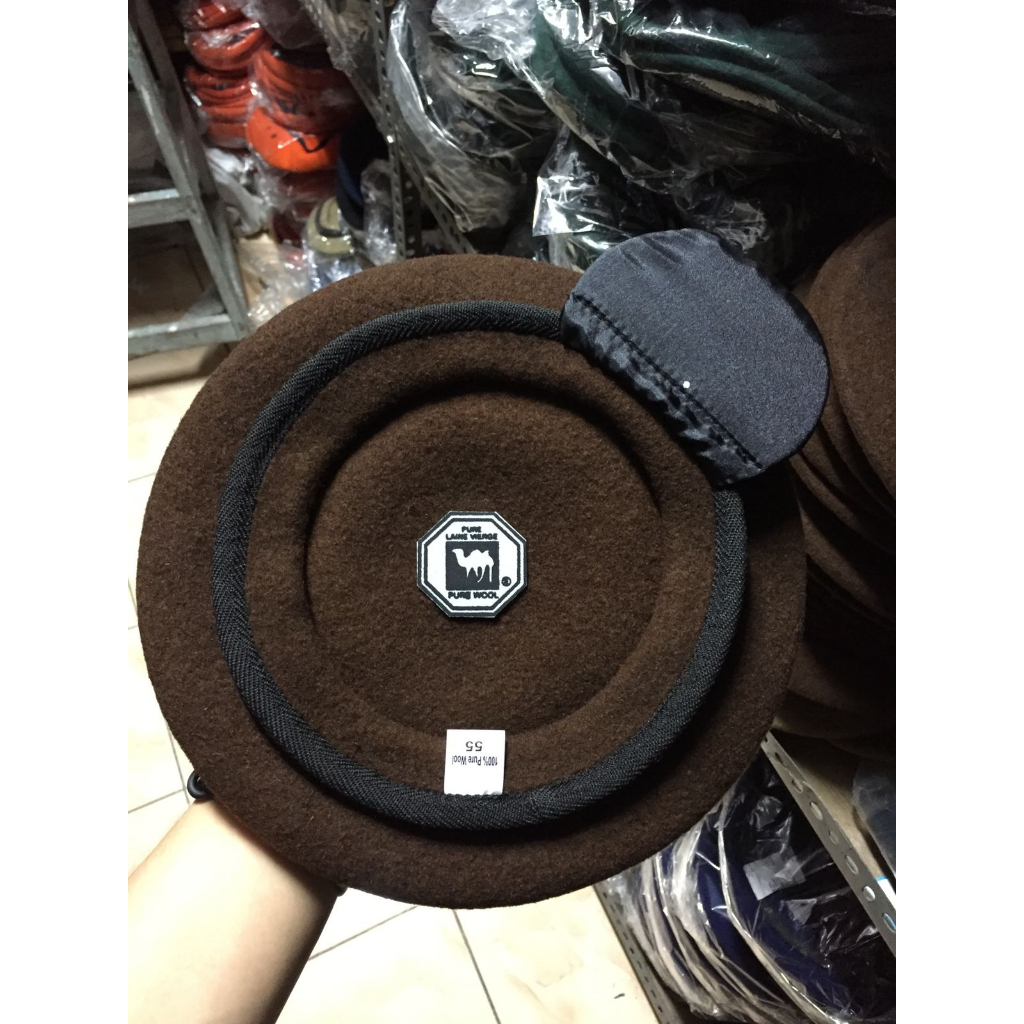 Topi Baret AKMIL, Camel Asli Logo Onta Hitam