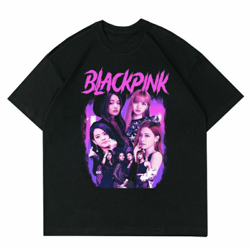 BAJU BLACKPINK | T-SHIRT KAOS BLACKPINK KOREAN STYLE VINTAGE | KAOS BAJU BLACKPINK | BAJU BLACKPUNK 