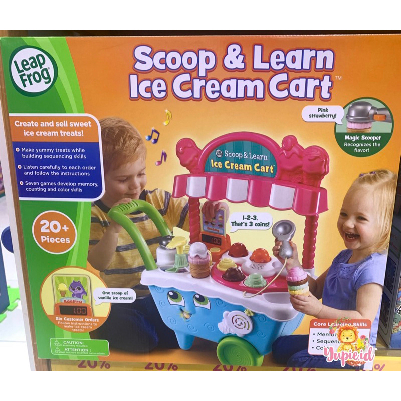 leapfrog scoop and learn ice cream cart / mainan ice cream