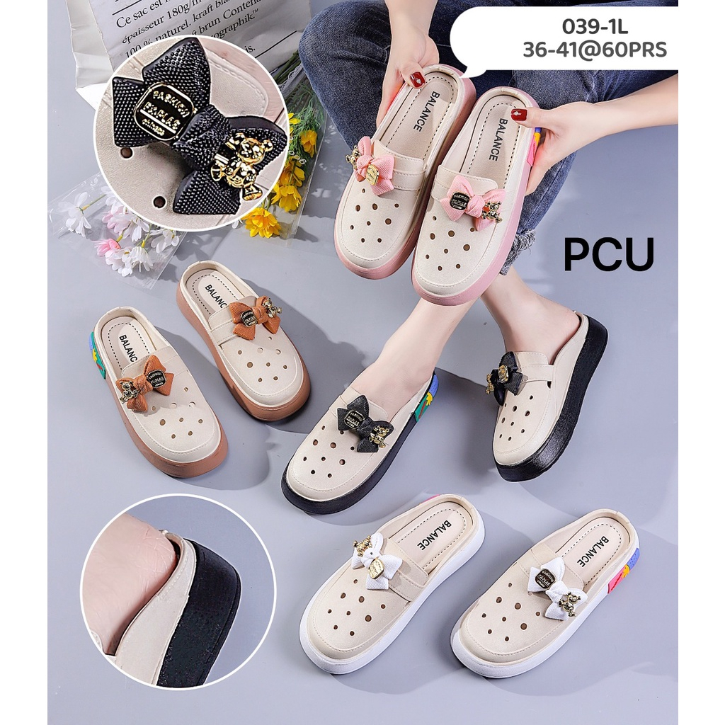 Sandal BALANCE 039 Sepatu Slop Pita Wanita Sendal Slide Kokop Selop Cewek Perempuan