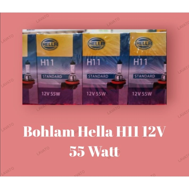Bohlam H11 12V 55W Hella