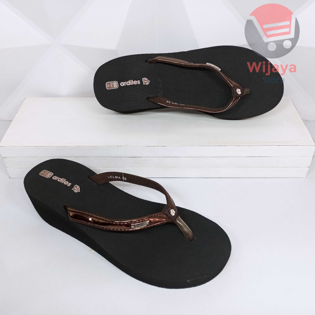 Ardiles VELMA Sandal Wedges Jepit Wanita Sendal Cewek Perempuan Berkualitas