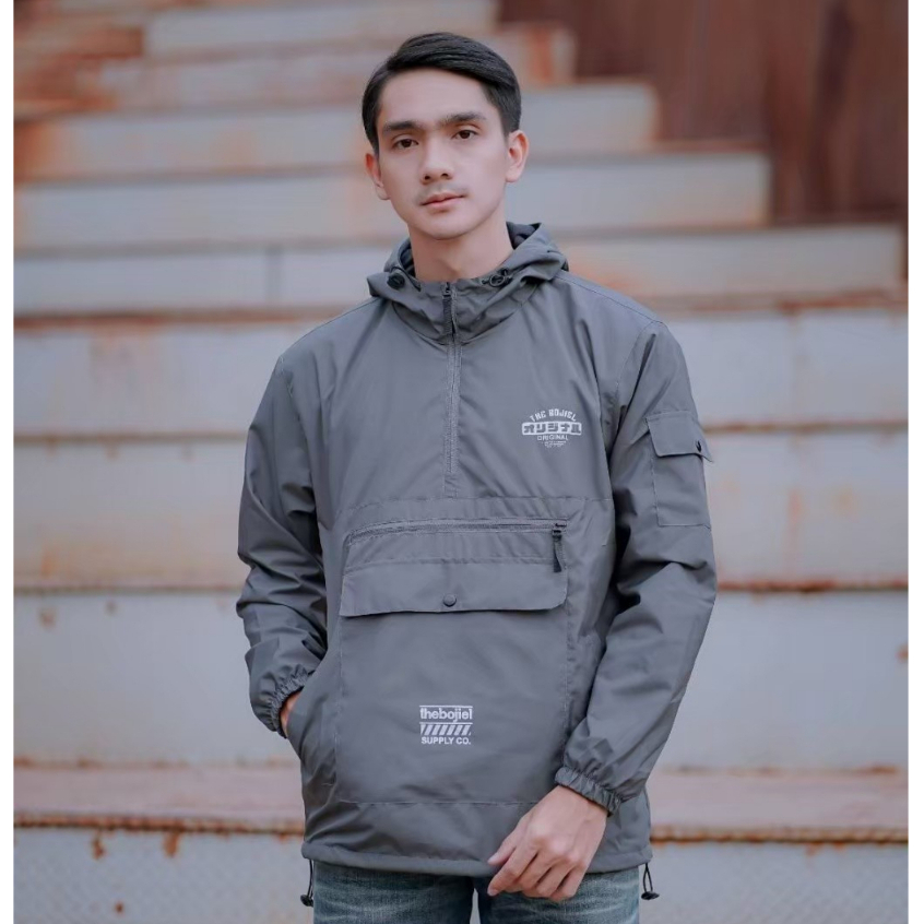 The Bojiel Abu Jaket Cougle Simple Jaket Parasut Jaket Outdoor Jaket Cagoule JNK