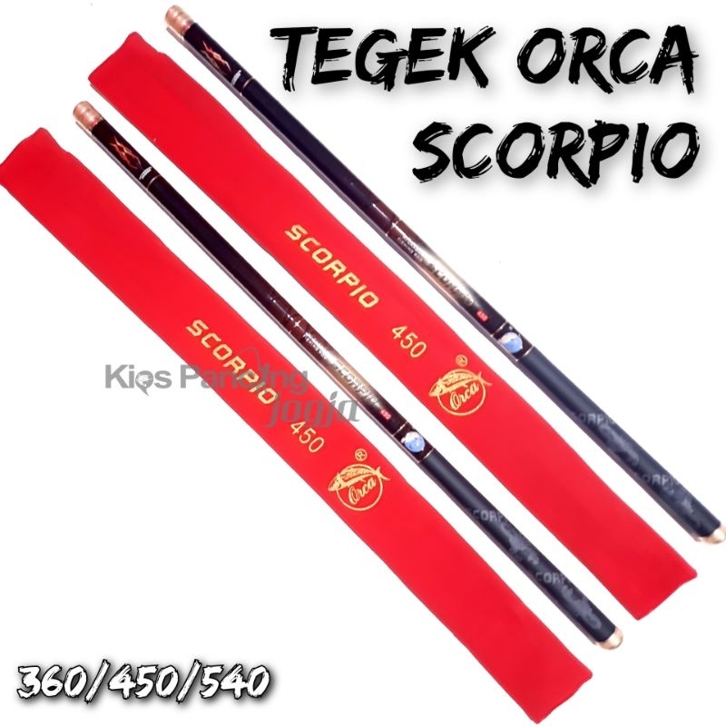 Joran Pancing Tegek Orca Scorpio 360 450 540 Sudah Termasuk Packing
