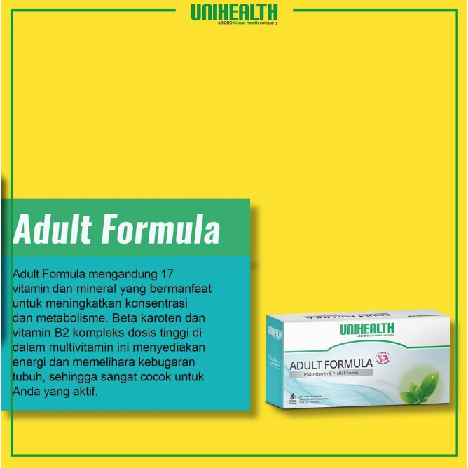 Multivitamin Adult Formula Meningkatkan Daya Tahan Tubuh