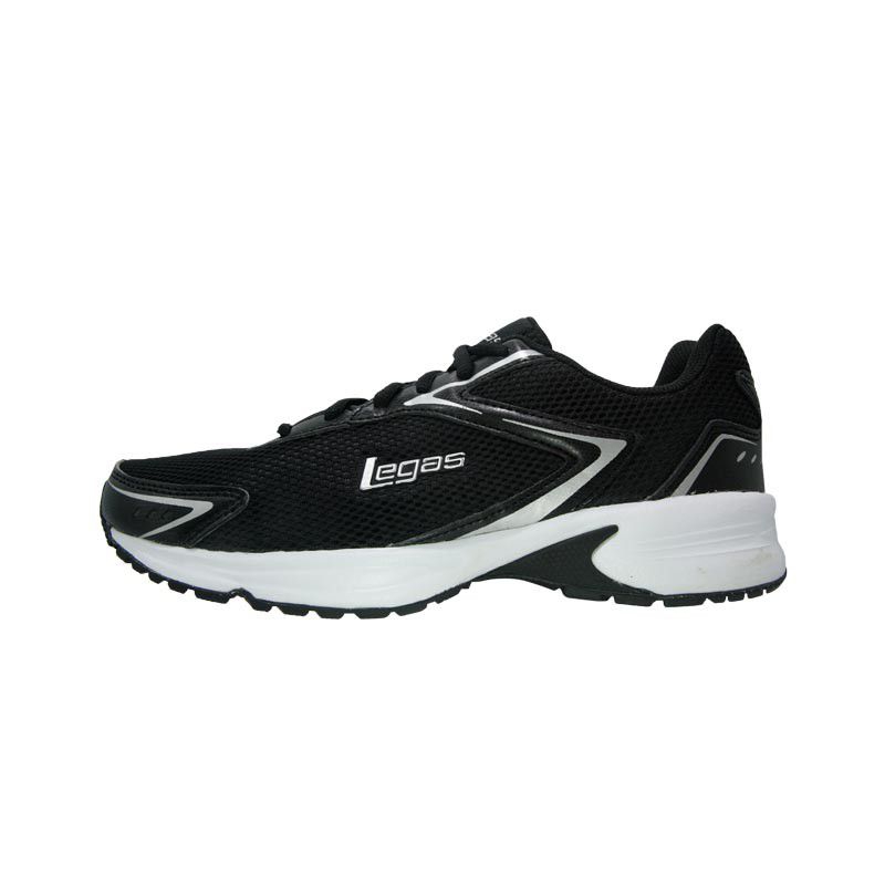 League Legas Sepatu Lari Unisex Corona LA U Hitam Original