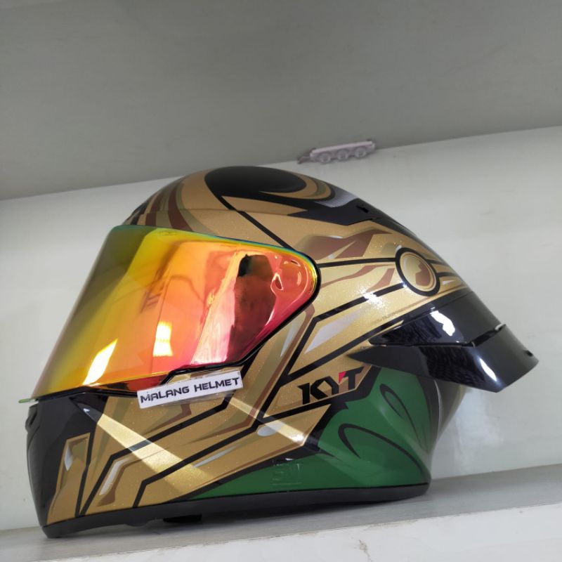 Helm Full Face KYT TT Course #Marvel Loki - Paket Ganteng (Ongkir Termurah 3kg)