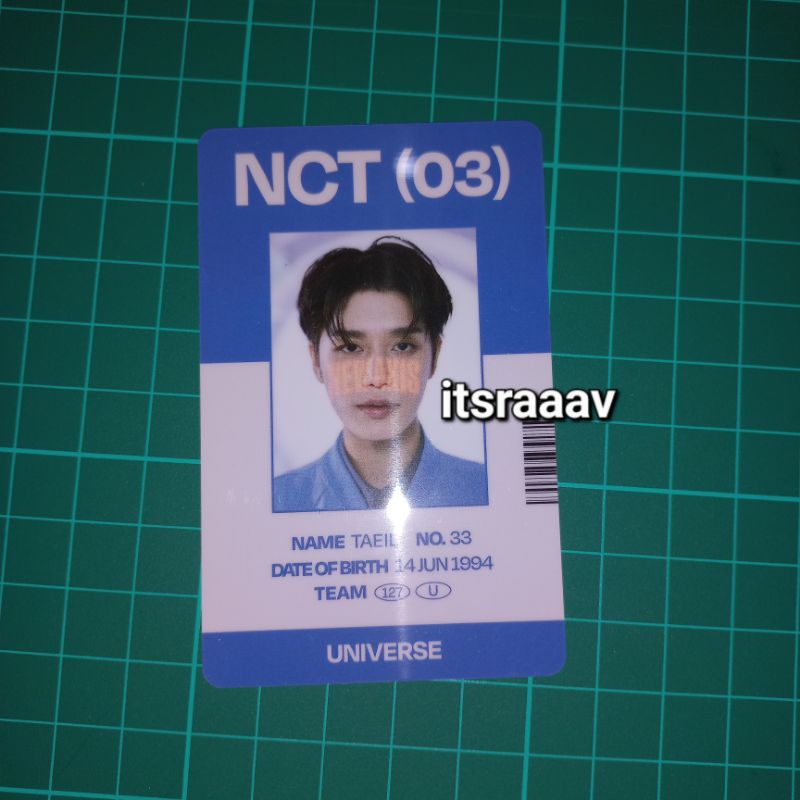 Photocard Id Card Universe Taeil Official