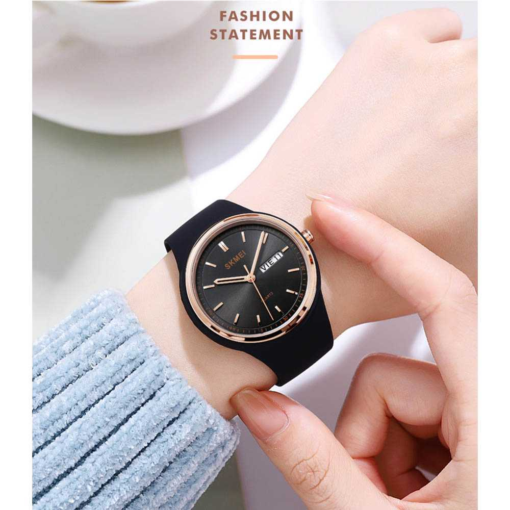 Jam Tangan Analog Wanita Quartz Watch Waterproof 30M Jamtangan Cewek Desain Minimalis Elegan Anti Air