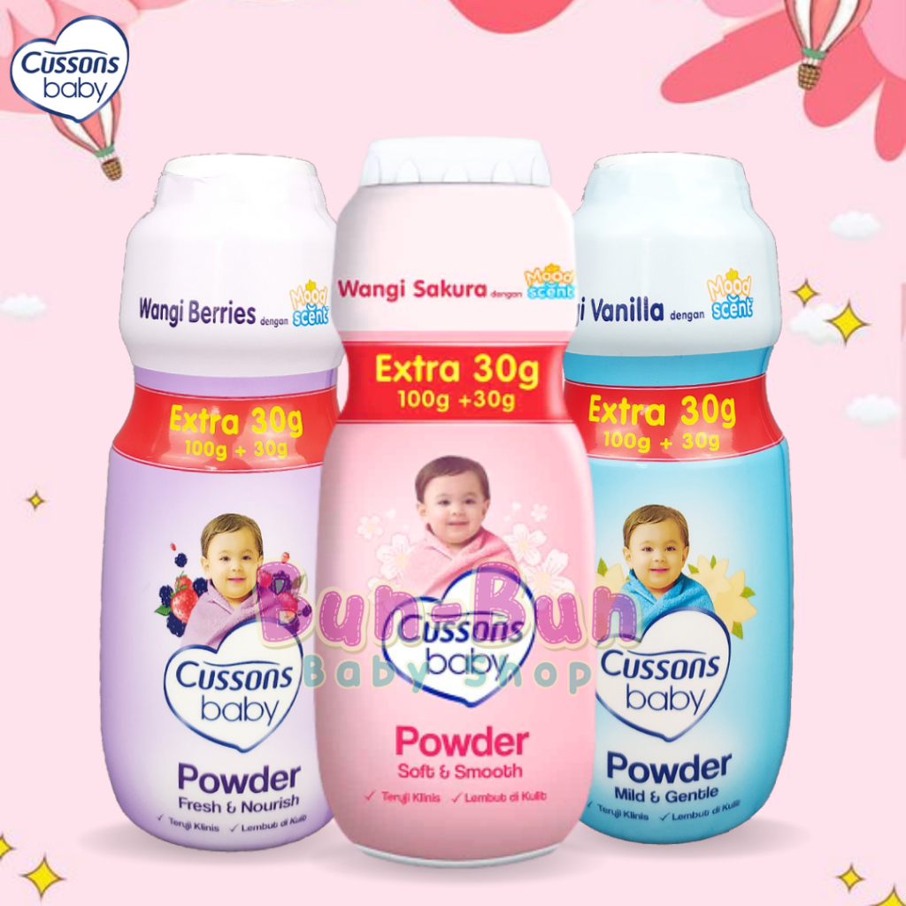 CUSSONS Baby Powder 100+50gr Bedak Bayi New Born Baru Lahir Murah Perlengkapan Mandi Anak Perawatan Kulit