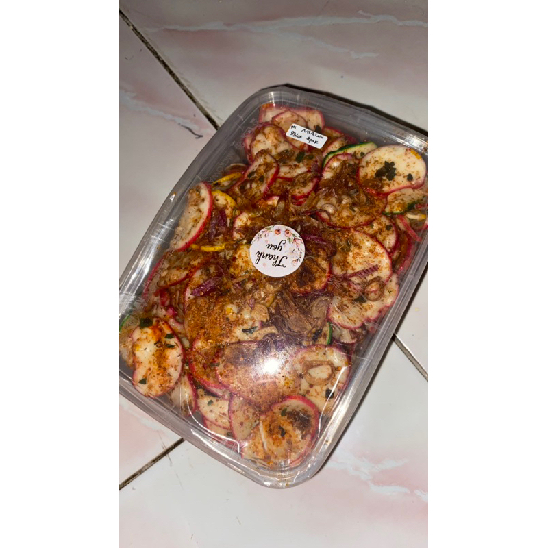 

Krupuk Seblak kemasan tepak 750ml