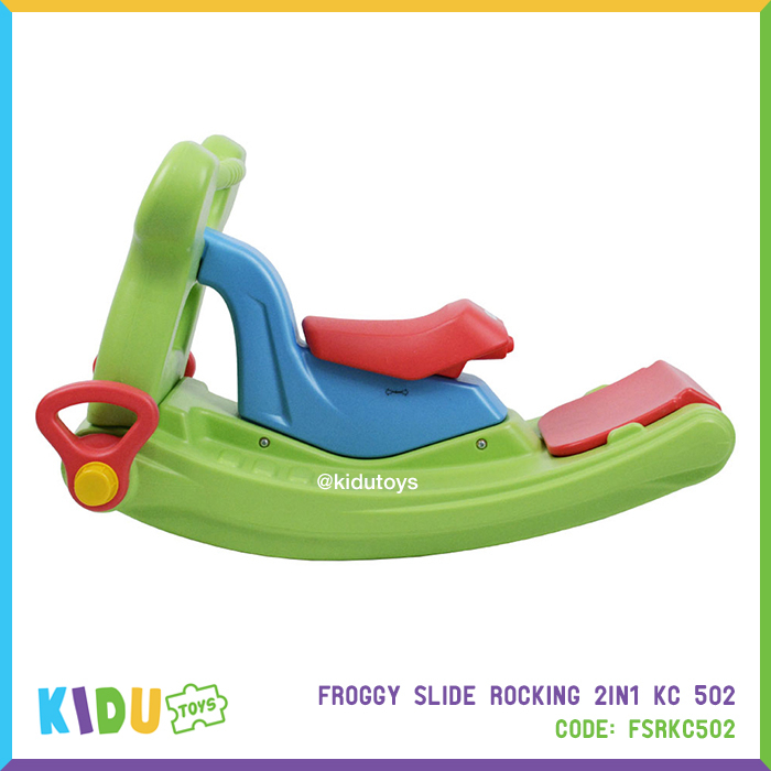 Mainan Anak Prosotan  Kuda Kudaan Froggy Slide Rocking 2 in 1 KC 502 Kidu Toys
