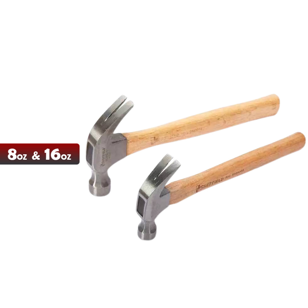 Palu Kambing Gagang KAYU 8oz / 16oz Claw Hammer