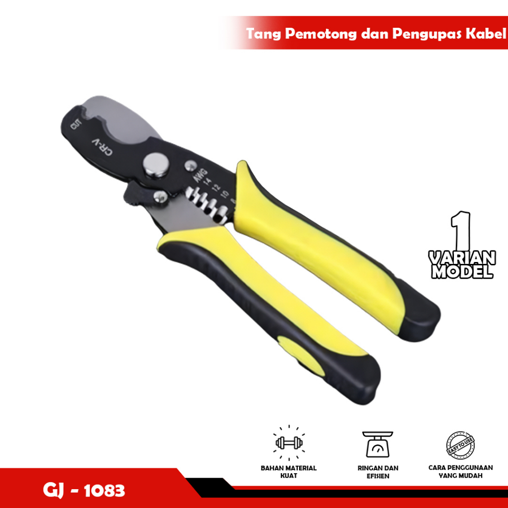 Tang Pengupas dan Pemotong Kabel - Cable Strippers 8 Inch 200mm-YOSINOGAWA