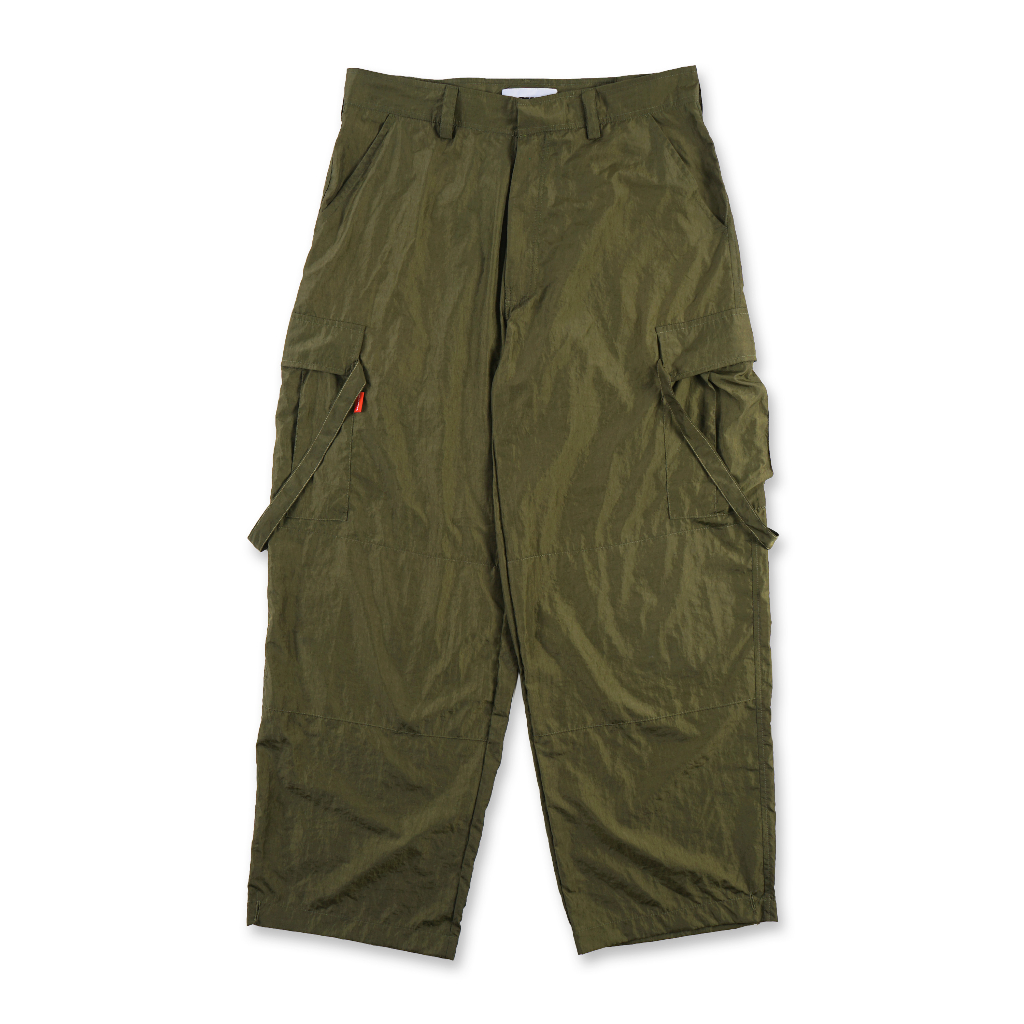 HAVOC TENZ ARMY GREEN NYLON PARACHUTE CARGO BALOON PANTS