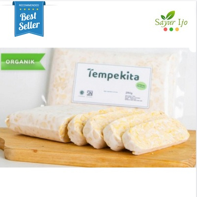 

Tempe Kita 250 Gram / Papan Fresh Kacang Kedelai Organik Premium No GMO