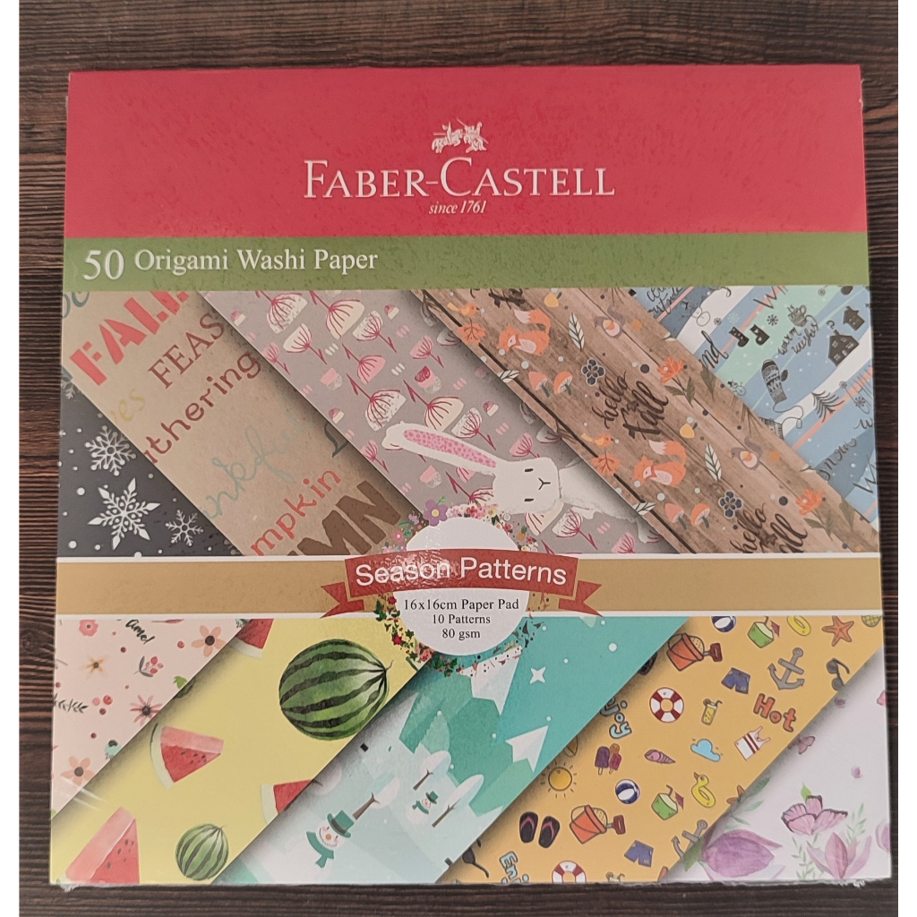 

Faber-Castell Origami Washi Paper Fruit Series 16x16