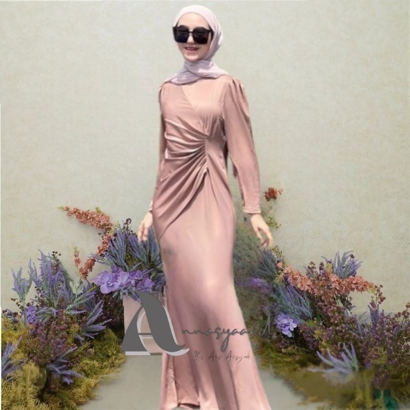 Annasyaa.id Dress Agnia Dress Couple Ibu Anak Dress Wisuda Dress Lebaran Dress kondangan Dress Pesta