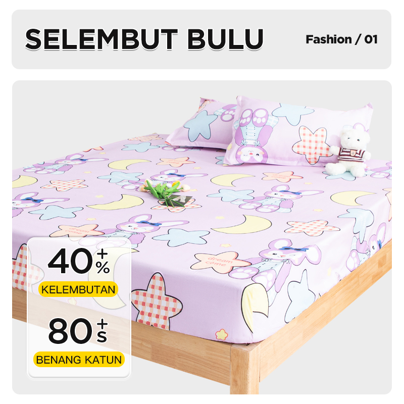 Bedcover Selimut Bahan Pollyster Varian Lucu Halus Lembut