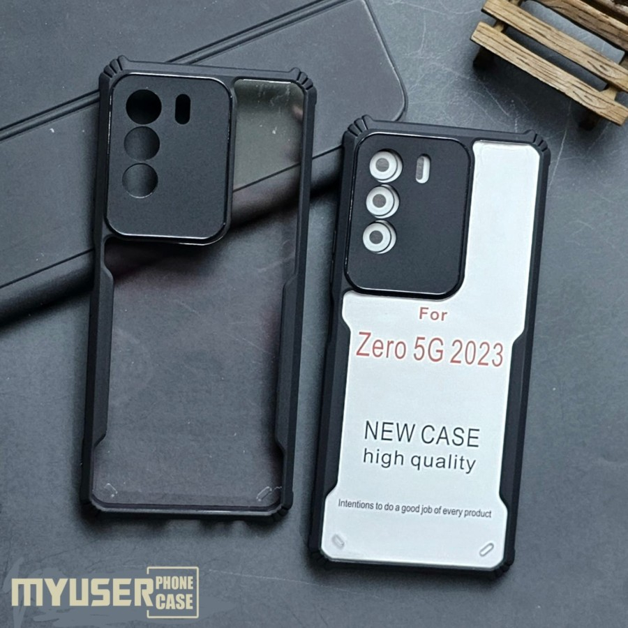 INFINIX ZERO 5G 2023 INFINIX ZERO 20 Case hardcase fusion shockproof ipaky bening bumper crack transparan casing cover