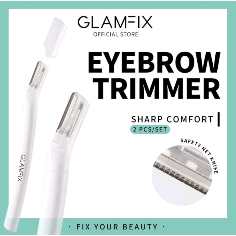 GLAMFIX Eyebrow Trimmer Pisau Cukur Alis Isi 2pcs Glam Fix