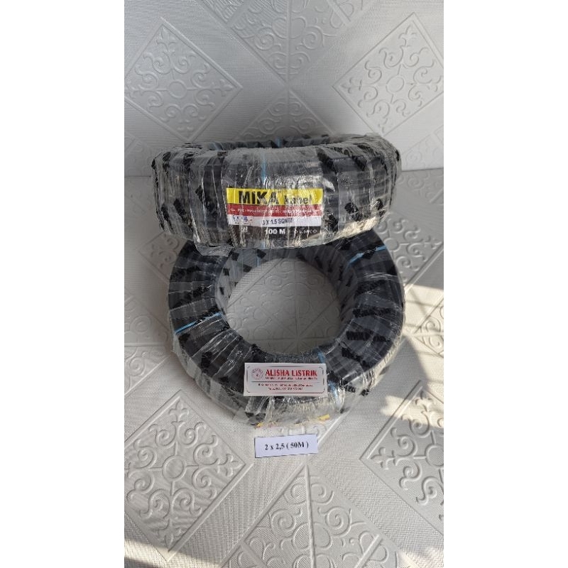 Kabel serabut hitam NYYHY 2 x 2,5 ( 50M )