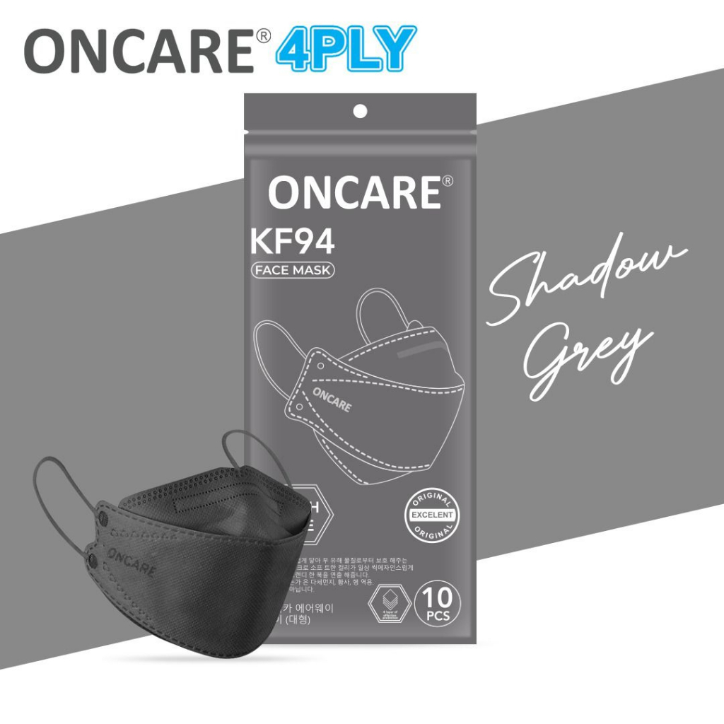 Masker KF94 PREMIUM Oncare Korea Warna Premium 4 ply pack isi 10Pcs