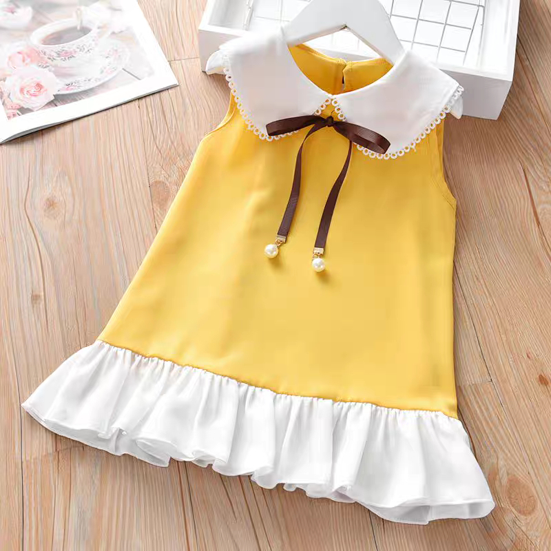 Bayi - 2 Tahun - Dress Anak Yin Hua Korea Style | Dress Premium Kualitas Import Baju Anak Perempuan Gaya Korean Dres Lengan Pendek Dress Kensi Babycinnamon