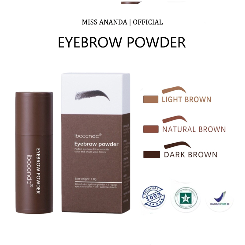 Ibcccndc Eyebrow Powder Cetakan Alis Instan Eyebrow Stamp Alis Stempel Alis Waterproof dengan 10 Model Cetakan Alis