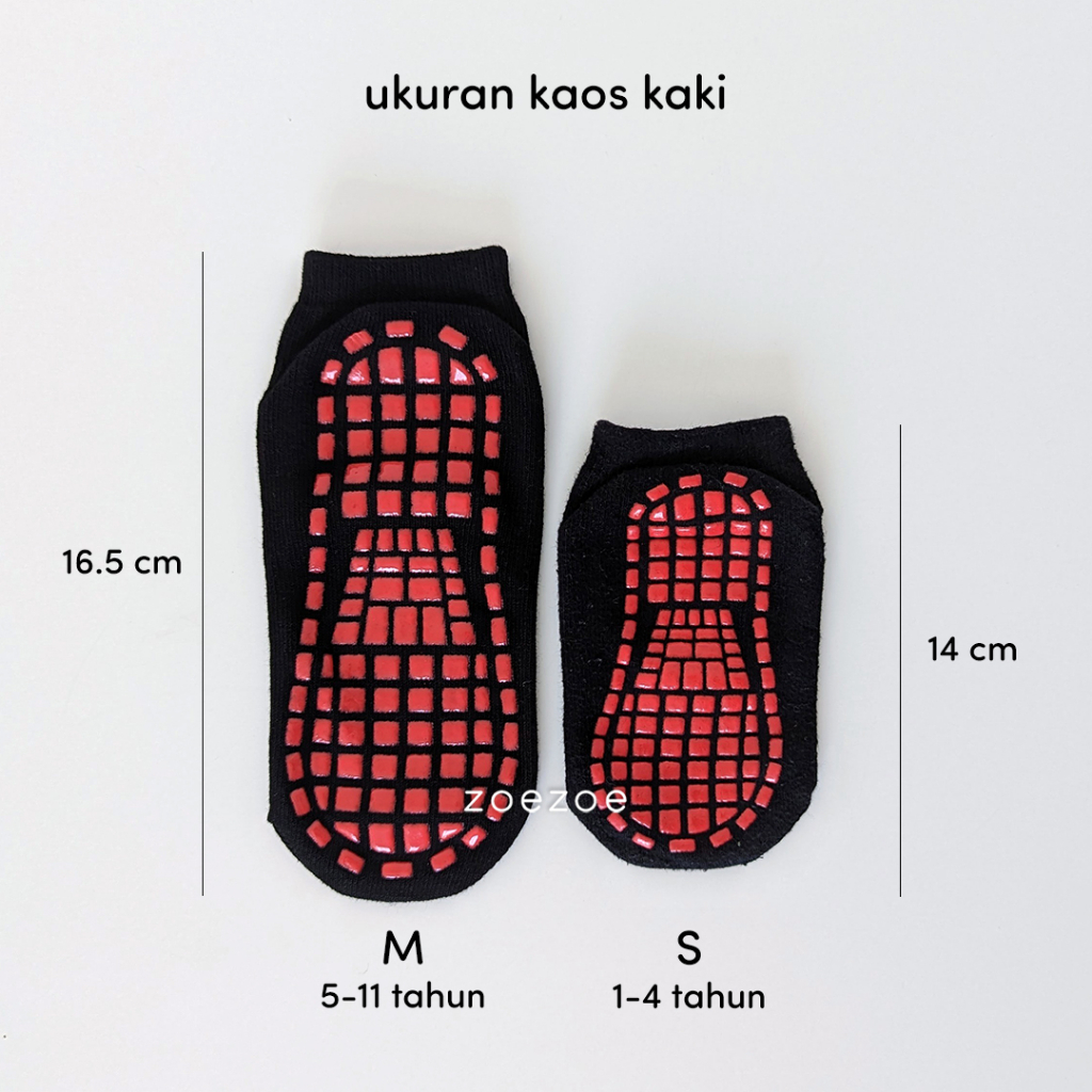 Kaos Kaki Anti Slip Anak Bayi Pendek Premium Socks Gel Katun Tidak Licin