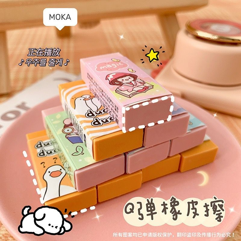 

DY PACK 1 SET 5PCS PENCIL ERASE LUCU/PENGHAPUS PENCIL LUCU INS