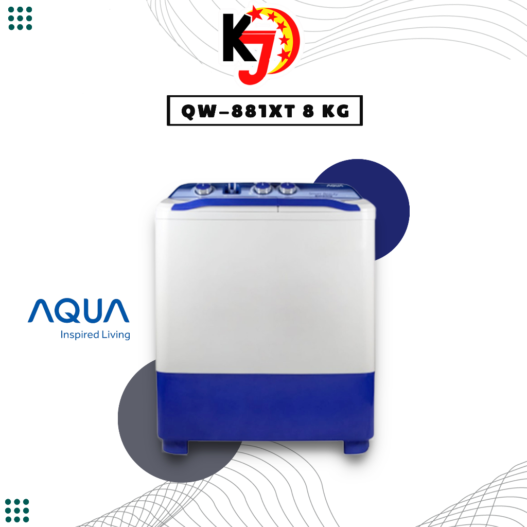 Mesin Cuci AQUA QW-881XT | 8 Kg