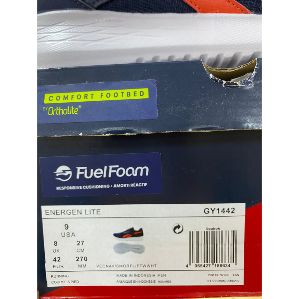 Reebok Energen Lite Navy GY1442 Men's Shoes Original