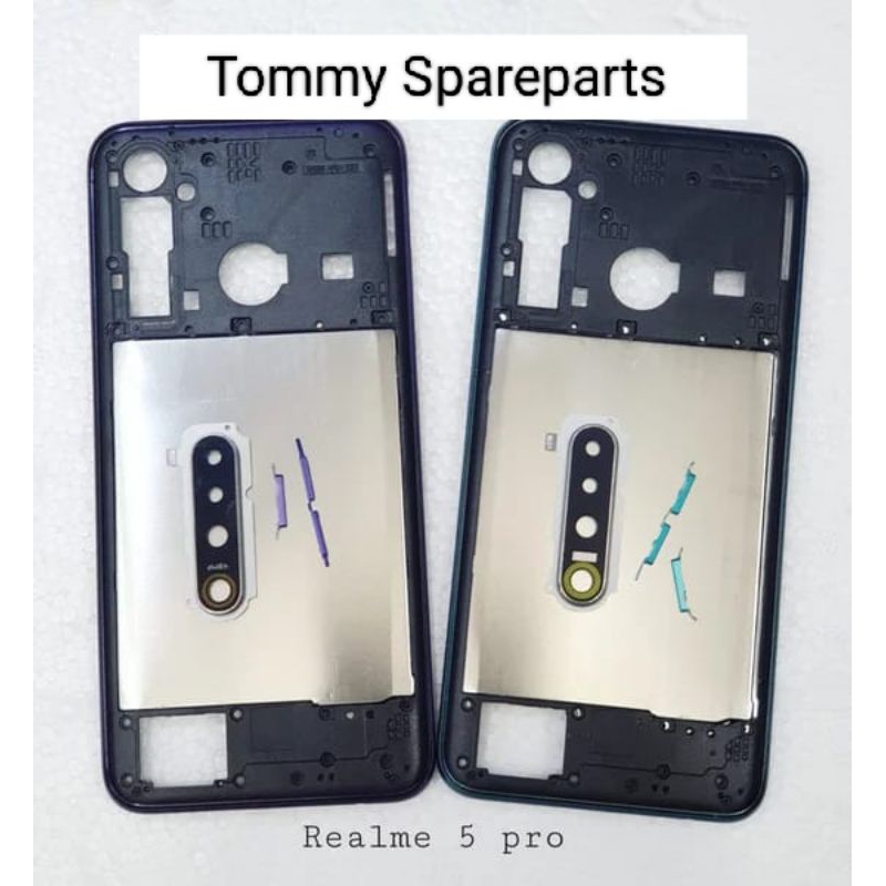 BEZZEL BEZEL BAZEL TULANG MESIN TENGAH REALME 5 PRO ORIGINAL