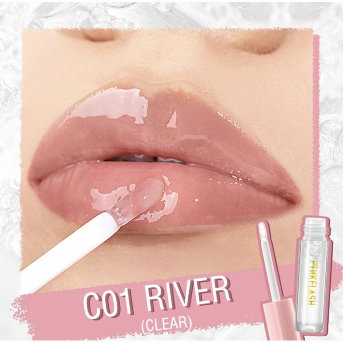 PINKFLASH Ohmygloss Lip Gloss terbaru Perawatan Bibir/ Pelembab pemerah bibir