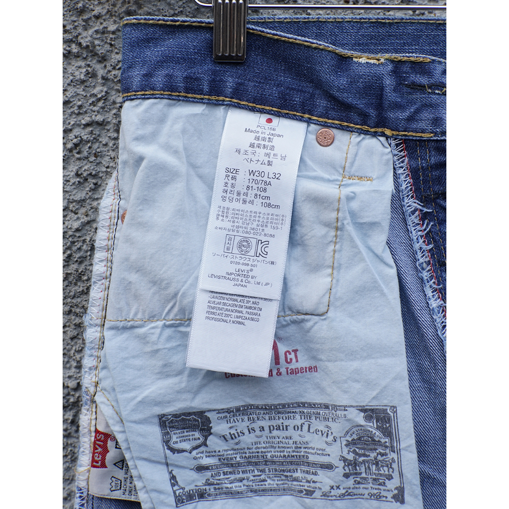 Levis 501 Reguler Fit - Made In Japan - Original Import - Celana Jeans Pria - Free Paperbag