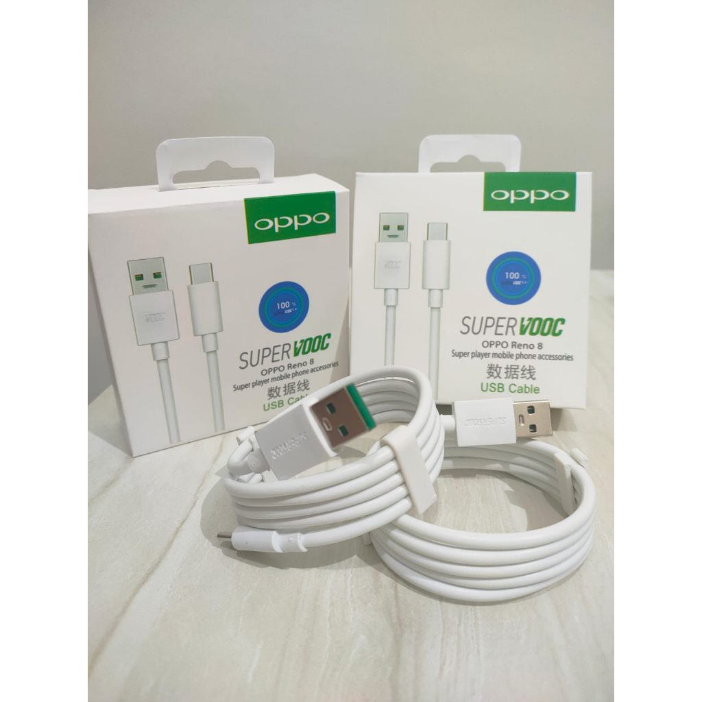 KABEL OPPO RENO 8 SUPERVOOC MICRO &amp; TIPE C ORI 100%